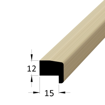 zasklívací lišta PD 1512C JV /pd (K-4)  - javor