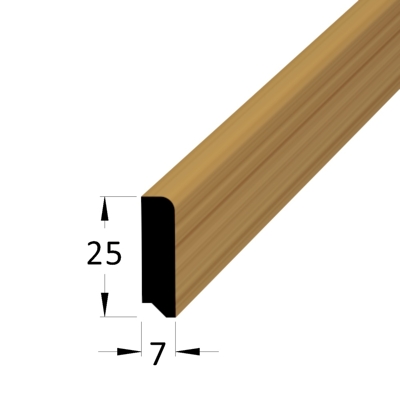 Podlahová lišta - P 2507 DB /pd - dub