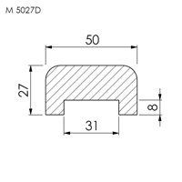 Madlo - M 5027D JS /300 nast. - jasan
