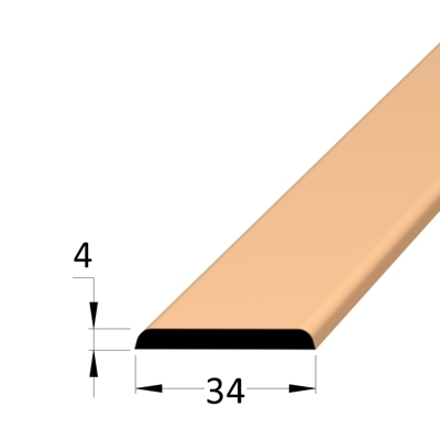 Krycí lišta - K 3404 RAL1034 /240 (oranžová)