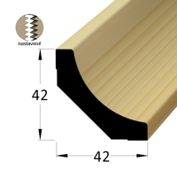 Rohová vnitřní lišta - RVI 4242 SM /240 nast. - smrk