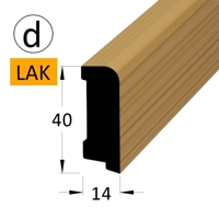 Podlahová lišta - P 4014 dDB Akzent-lak /240 (jádro BO)